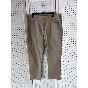 Iron Co. Men's 34/30 Beige Brown Jeans Pants Comfort Waistband Straight Stretch